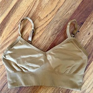 Gold Lululemon Sports Bra